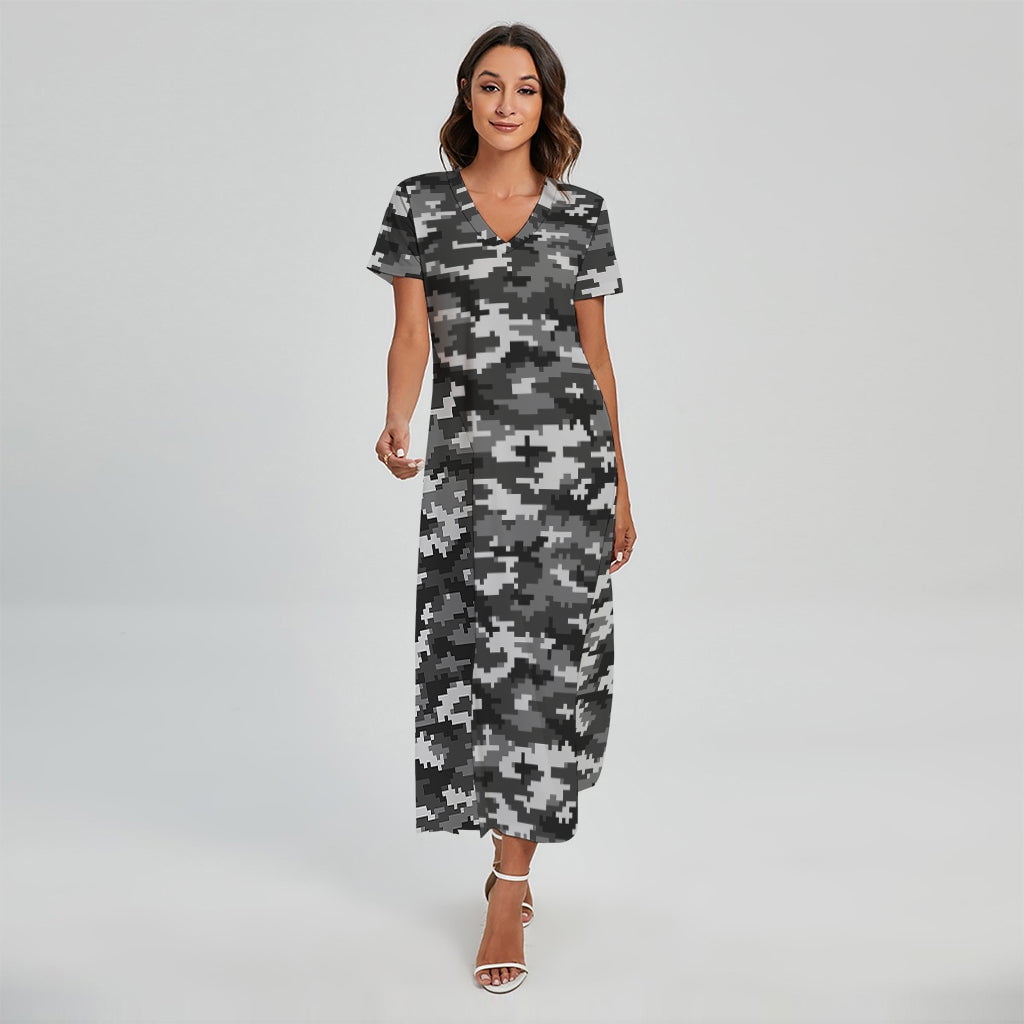 slim fit dress slacks For Her Women Dress 8785-Grey Camo main image 1