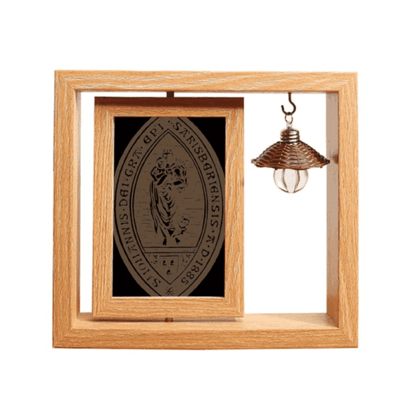 Black White Art Holy Baby Wooden Rotating Picture Photo Frame 4x6