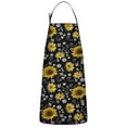thumbnail image 1 of Black White Bee Heart Sunflower Pattern Apron-Garden Aprons for Women with Pockets-Cotton Linen Waterproof Kitchen Cooking Gardening Aprons Adjustable for Kitchen,Cooking,BBQ and Salon 33x27 Inch, 1 of 7