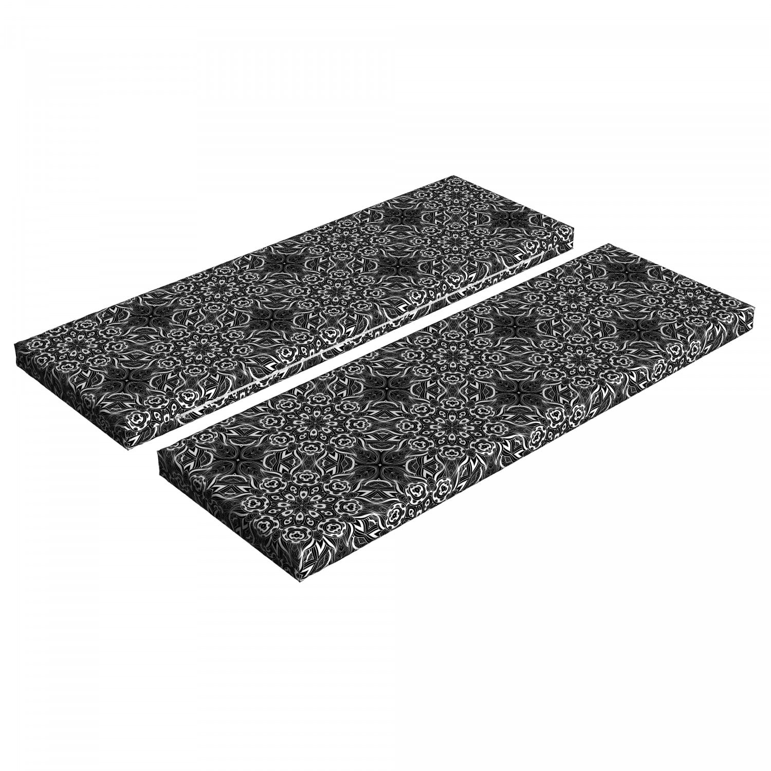 Black And White Bench Cushion