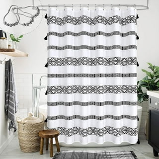 Samoan - shops Polynesian - Hawaiian Black And White Tribal Artboard 2039 Shower Curtains