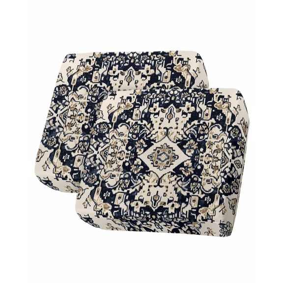 Black White Boho Sofa Couch Cushion Covers Washable, Removable Stretchable Sectional Couch Covers, Vintage Ethnic Tribe Abstract Art Slipcovers for L & T Shape Sofa Furniture Protector S Size 2 pcs