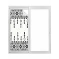 thumbnail image 1 of Black White Boho Window Privacy Film, Vintage Ethnic Tribe Abstract Art Retro Static Cling UV Sun Blocking Tint Film Heat Control Windows Films for Bedroom Bathroom, Window Stickers 17.7"x39.3", 1 of 8