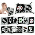 Black and White Books High Contrast Baby Toys 06 Months Baby Soft Book
