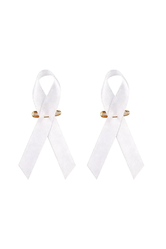 Black White Bow Brooch Pin, Memorial Service Jewelry with Secure Clasp, Elegant Accessory for Formal