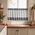 thumbnail image 1 of Black and White Buffalo Check Plaid Window Valances Floral Lace Semi Sheer Kitchen Curtain Farmhouse Gingham Curtains Rod Pocket Valances for Living Room, 42"x18", 1 of 8