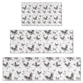 thumbnail image 1 of Black White Butterfly Pattern Kitchen Rugs Sets Of 3,Kitchen Runner Rugs Non Skid Washable,Decorative Kitchen Floor Mats for Kitchen,Sink,Laundry,17"x30"+ 17"x47" + 17"x59", 1 of 6