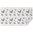 thumbnail image 1 of Black White Butterfly Pattern Rectangle Tablecloth 60"x102",Waterproof Polyester Rectangle Table Cloth, Wipeable Spillproof Polyester Tablecloth for Dining, Camping, Indoor and Outdoor, 1 of 6