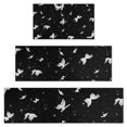 thumbnail image 1 of Black White Butterfly Star Pattern Kitchen Rugs Sets Of 3,Kitchen Runner Rugs Non Skid Washable,Decorative Kitchen Floor Mats for Kitchen,Sink,Laundry,17"x30"+ 17"x47" + 17"x59", 1 of 6