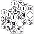 thumbnail image 1 of Black & White Calendar Days, 36 Per Pack, 6 Packs, 1 of 1
