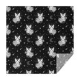 thumbnail image 1 of Black White Cat Rose Moon Star Pattern Square Tablecloth,Waterproof Square Table Cover,Wipeable Spillproof Washable Table Cover for Home Kitchen Party Decor 60"x60"(152x152cm), 1 of 6