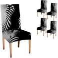thumbnail image 1 of Black White Chair Slipcovers for Dining Room 4 Pack Woman Sexy Artistic Black and White Line Stretch Spandex Kitchen Chair Slipcovers Removable Washable Geometric Parsons Chair Cover, 1 of 5