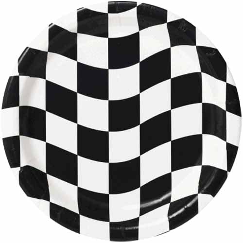 Checkered Flag Racing Small Paper Plates (8ct)