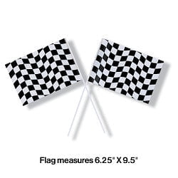 Black White Check Flag