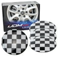 thumbnail image 1 of Black/White Checker Pattern Style Wheel Center Cap Covers For Mini Coopers R50 R51 R52 R53 R55 R56 R57 R58 R59 R60 R61 F55 F56, etc, 1 of 9