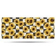 thumbnail image 1 of Black White Checker Sunflower Pattern Bathroom Rugs Mat,Non Slip Microfiber Bathroom Rug,Rubber Backing,Soft Bathroom Mats for Bathroom Floor,Tub and Shower,60x24in(150x60cm), 1 of 5