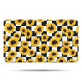 thumbnail image 1 of Black White Checker Sunflower Pattern Bathroom Rugs Mat,Non Slip Microfiber Bathroom Rug,Rubber Backing,Soft Bathroom Mats for Bathroom Floor,Tub and Shower,17x30in(43x75cm), 1 of 5