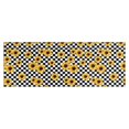 thumbnail image 1 of Black White Checker Sunflower Pattern Kitchen Rug Mat,Kitchen Runner Rugs Non Skid Washable,Decorative Kitchen Floor Mats for Kitchen,Sink,Laundry,17"X47", 1 of 5