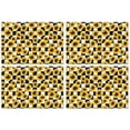 thumbnail image 1 of Black White Checker Sunflower Pattern Summer Placemats Table Placemats Set Of 4-Linen Kitchen Washable Placemats Table Mats 11.8"x17.7" Non-Slip Heat Resistant, 1 of 6