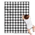 thumbnail image 1 of Black and White Checkerboard Checkered Pattern Blanket,Comfortable Soft Flannel Throw Blanket,All Season,Warm Lightweight Blankets for Sofa Bed Couch Living Room Chair,30"x40", 1 of 4
