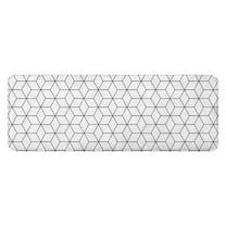 Black White Checkerboard Checkered Pattern Kitchen Rug Mat,Kitchen Runner Rugs Non Skid Washable,Decorative Kitchen Floor Mats for Kitchen,Sink,Laundry,17"x47.2"