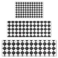 thumbnail image 1 of Black and White Checkerboard Checkered Pattern Kitchen Rugs Sets Of 3,Kitchen Runner Rugs Non Skid Washable,Decorative Kitchen Floor Mats for Kitchen,Sink,Laundry,17"x30"+ 17"x47" + 17"x59", 1 of 6