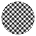 thumbnail image 1 of Black White Checkerboard Checkered Pattern Round Fitted Tablecloth with Elastic Edge,Dining Table Cover Waterproof,Outdoor Round Tablecloth for Camping,Dining,Indoor and Outdoor, 1 of 7