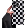 thumbnail image 1 of Black White  Checkered Case for iPhone 15 Pro Max,Classic Aesthetic Retro Checkerboard Slim Shockproof Glossy Funda Para Women Men Girls Cover(iPhone 15promax 6.7"), 1 of 9