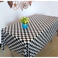 thumbnail image 1 of Black & White Checkered Flag Plastic Table Cover Pack Party Disposabl, 1 of 2