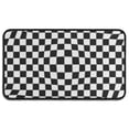thumbnail image 1 of Black and White Checkered Pattern Door Rugs,Washable Non Slip Door Mats Indoor,Decorative Door Mats,Entry Mat Indoor for Entrance,Bedroom,Kitchen,Bathroom,30"x17", 1 of 6