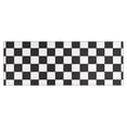 thumbnail image 1 of Black and White Checkered Pattern Kitchen Rug Mat,Kitchen Runner Rugs Non Skid Washable,Decorative Kitchen Floor Mats for Kitchen,Sink,Laundry,17"X47", 1 of 5