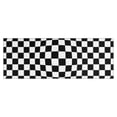 thumbnail image 1 of Black and White Checkered Pattern Kitchen Rug Mat,Kitchen Runner Rugs Non Skid Washable,Decorative Kitchen Floor Mats for Kitchen,Sink,Laundry,17"X47", 1 of 5