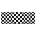 thumbnail image 1 of Black and White Checkered Pattern Kitchen Rug Mat,Kitchen Runner Rugs Non Skid Washable,Decorative Kitchen Floor Mats for Kitchen,Sink,Laundry,17"x47.2", 1 of 7