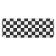 thumbnail image 1 of Black and White Checkered Pattern Kitchen Rug Mat,Kitchen Runner Rugs Non Skid Washable,Decorative Kitchen Floor Mats for Kitchen,Sink,Laundry,17"x47.2", 1 of 7
