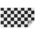 thumbnail image 1 of Black and White Checkered Pattern Rectangle Tablecloth 60"x102",Waterproof Polyester Rectangle Table Cloth, Wipeable Spillproof Polyester Tablecloth for Dining, Camping, Indoor and Outdoor, 1 of 6