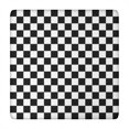 thumbnail image 1 of Black and White Checkered Pattern Square Fitted Tablecloth with Elastic Edge,Square Table Cover,Washable Elastic Table Cover for Home Kitchen Party Decor 34"x34", 1 of 6