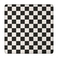 thumbnail image 1 of Black and White Checkered Pattern Square Fitted Tablecloth with Elastic Edge,Square Table Cover,Washable Elastic Table Cover for Home Kitchen Party Decor 34"x34", 1 of 6