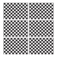 thumbnail image 1 of Black and White Checkered Pattern Summer Placemats Table Placemats Set Of 6-Linen Kitchen Washable Placemats Table Mats 11.8"x17.7" Non-Slip Heat Resistant, 1 of 5
