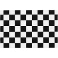 thumbnail image 1 of Black White Checkered Print Placemats Set of 4 Checkerboard Table Mats Table Tableware Place Mats with Non-Slip Heat-Resistant Washable for Dining Home Kitchen Party Indoor, 1 of 6