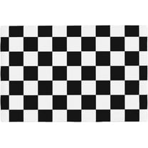 Black White Checkered Print Placemats Set of 4 Checkerboard Table Mats Table Tableware Place Mats with Non-Slip Heat-Resistant Washable for Dining Home Kitchen Party Indoor
