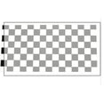 thumbnail image 1 of Black White Checkered Race Advertising Vinyl Decal Bumper Sticker 3.75"x7.5", 1 of 1