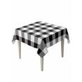 thumbnail image 1 of Black and White Checkered Table Cloth, Farmhouse Buffalo Plaid Waterproof Tablecloth for Square Tables, Reusable Washable Fabric Table Cover for Restaurant Kitchen Dining Tables 54"x54", 1 of 6