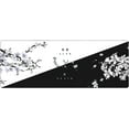 thumbnail image 1 of Black White Cherry Blossom Mouse Pad Japanese Sakura Death Life Flower Extended Desk Mat 80X30 cm Non-Slip Rubber Base Stitched Edge Large XL Playmat for Keyboard Gaming Laptop Desktop,31.5×11.8 Inch, 1 of 6