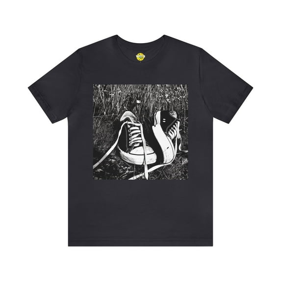 Black & White Chuck Taylors Short Sleeve T-Shirt - Classic Sneaker Lover
