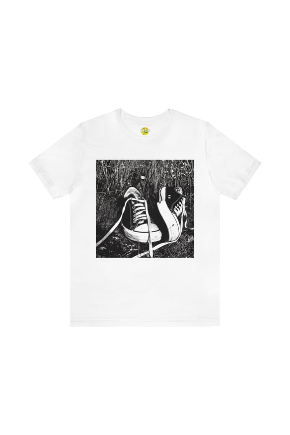 Black & White Chuck Taylors Short Sleeve T-Shirt - Classic Sneaker Lover