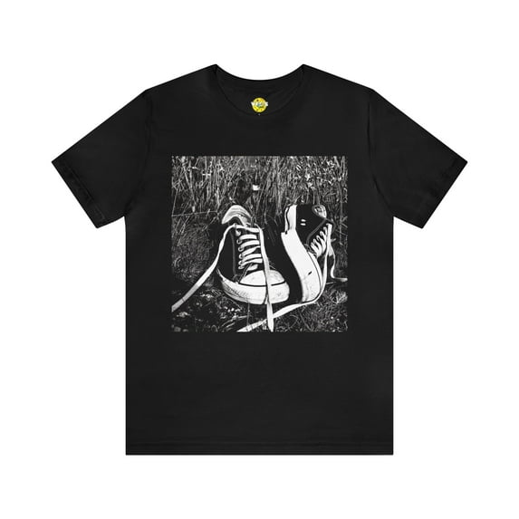 Black & White Chuck Taylors Short Sleeve T-Shirt - Classic Sneaker Lover