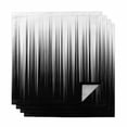 thumbnail image 1 of Black White Cloth Napkins, Modern Geometric Abstract Gradient Striped Washable and Reusable Dinner Napkins Set of 4, Table Napkin for Kitchen Party Birthday Wedding Hotel Housewarming 20"x20", 1 of 9