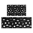 thumbnail image 1 of Black White Cloud Moon Star Pattern Kitchen Rugs Sets Of 2,Anti Fatigue Kitchen Mat Rugs Non Slip Washable,Decorative Kitchen Floor Mats for Kitchen,Sink,Laundry,17"x30"+17"x47", 1 of 7