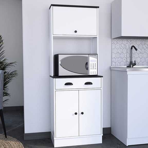 Black/White Color Options - Drawer and 2 Cabinets for Kitchen - Kitchen Decor - Customizable Storage