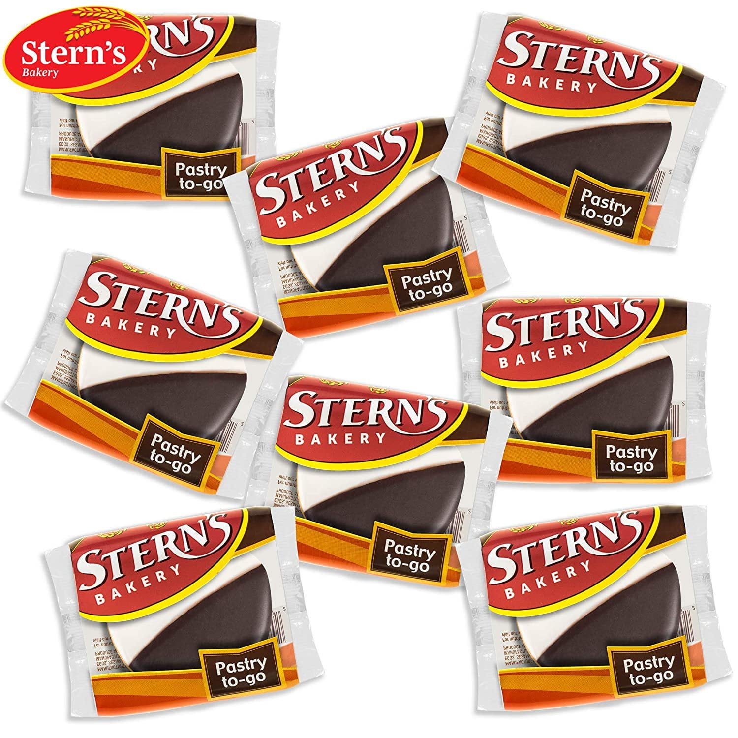 Black and White Cookies | NY Style Black & White Cookies | Snack Cakes | Fresh & Delicious | Kosher | Office Snack | Coffee Snack | Stern’s Bakery (18 Count Black & White Cookies)